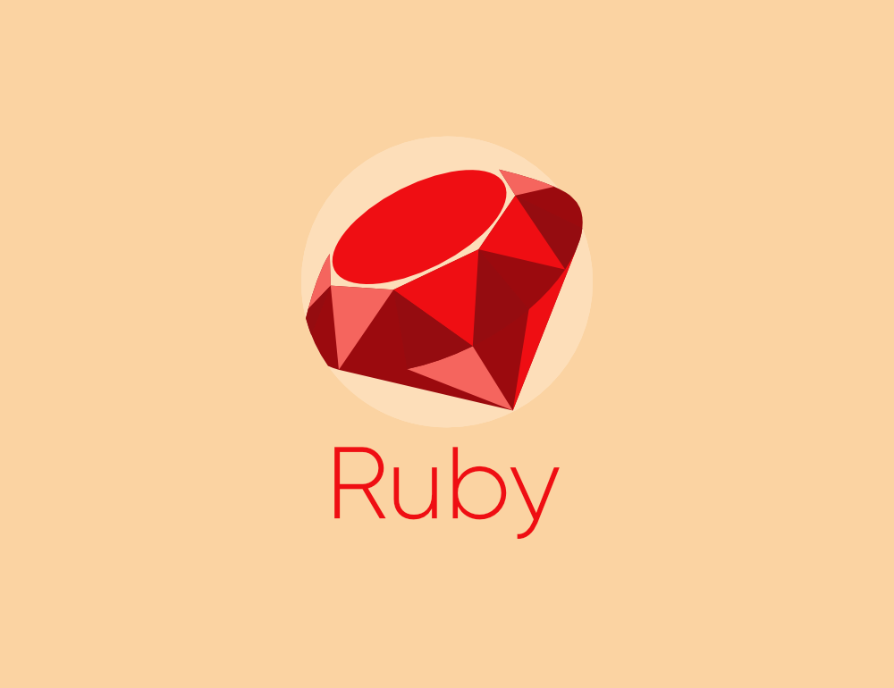 Logo for the programming language Ruby